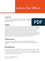 Playful Letters Text Effect: License