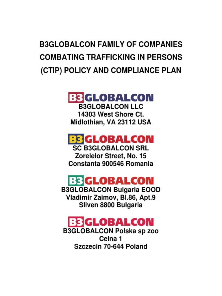 Which COCOM Has a Problem with Trafficking in Persons-Global Compliance Explained
