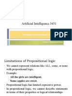 Artificial Intelligence 3451: UNIT: 03 Knowledge Representation (First Order Logic)
