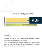 Artificial Intelligence 3451: UNIT: 07 Machine Learning UNIT: 07 Machine Learning