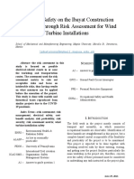 Electrical Safety On The Ibayat Construction Workshop Through Risk Assessment For Wind Turbine Installations