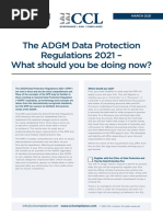 The ADGM Data Protection Regulations 2021 - What Should You Be Doing Now?