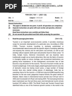 PERIODIC TEST: I (2021-22) : STD.: IX Subject: ENGLISH Roll No: Date: 27.07.2021 Time: 2 Hrs