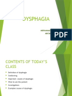 Dysphagia: Muhammad Albahadili MBCHB Cabs HDLM