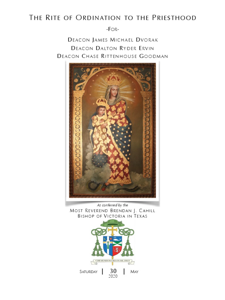 2020 Priestly Ordination Booklet | PDF | Eucharist | Mass (Liturgy)
