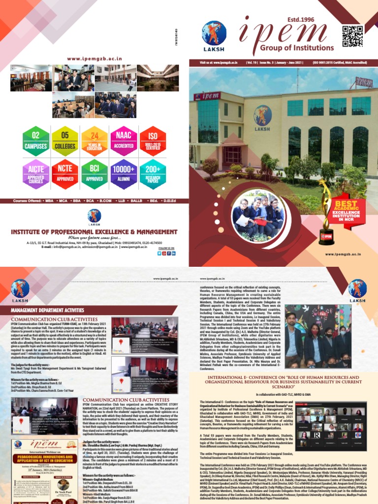 IPEM International E-Conference 2021 | PDF | Computing And Information ...