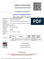 Andhra Pradesh ePass for Interstate Travel