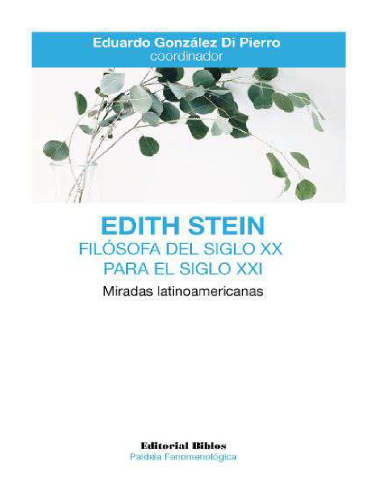Edith Stein y El Sentido de La Philosophia Perennis | PDF