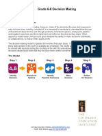 Grade 6-8 Decision Making: Background Information