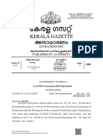 Kerala Gazette: Extraordinary Published by Authority