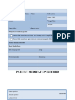Contoh Patient Medication Record PMR