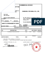 Commercial Invoice: Send To Forwarder in China