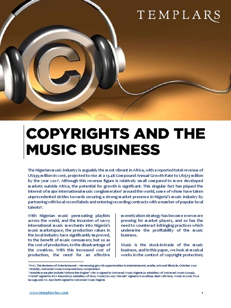 Copyrights and The Music Business | PDF | Copyright Infringement ...