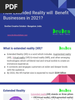 How Extended Reality-XR Will Benefit Businesses in 2021