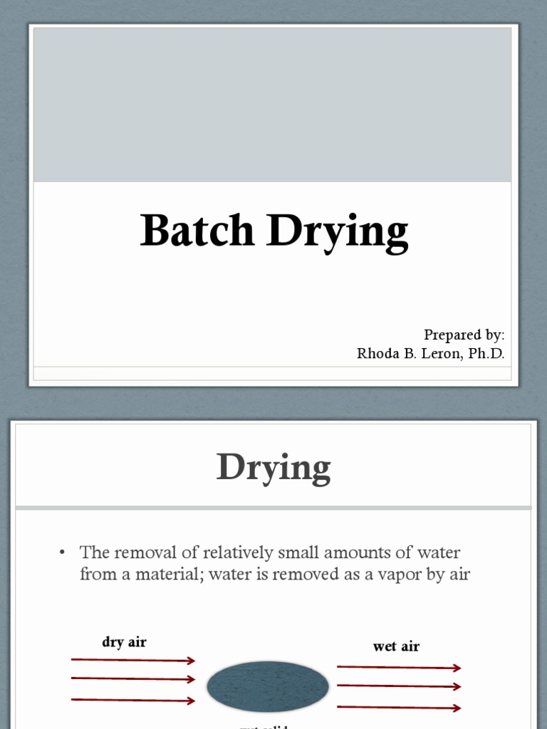 Batch Drying Rate Calculations | PDF | Humidity | Chemical Engineering