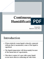 Continuous Humidification: Prepared By: Rhoda B. Leron, PH.D