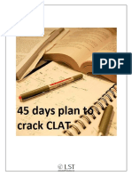 45 Days Plan To Crack CLAT