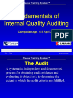 Fundamentals of Internal Quality Auditing: Campodarsego, 4-8 April 2005