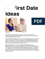 21 First Date Ideas For Couple and Lovers