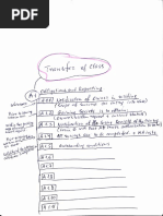 Chart Transfer of class