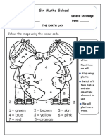 Sir Mutha School: Colour The Image Using The Colour Code