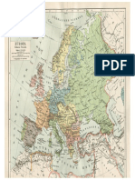 Europe Old Map 1898