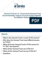 General Fund of U.S. Government (General Fund) Governmentwide Treasury Account Symbol Adjusted Trial Balance System (GTAS) Access