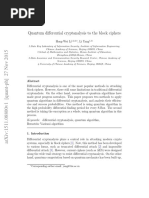 Quantum Differential Cryptanalysis To The Block Ciphers