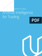 Artificial Intelligence For Trading: Nanodegree Program Syllabus