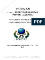 Buku Pedoman Praktikum Pengembangan Profesi (Magang) PS 2021