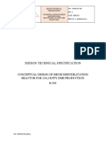 Design Technical Specification: Conceptual Design of Meoh Dehydratation Reactor For 124,2 Ktpy Dme Production R-201