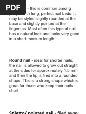 Oval nail