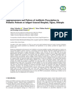 Appropriateness and Pattern of Antibiotic Prescription in Pediatric Patients at Adigart General Hospital, Tigray, Ethiopia