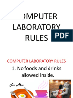 Computer Laboratory Rules