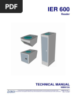 IER 600 TECHNICAL MANUAL N0B612A. Reader