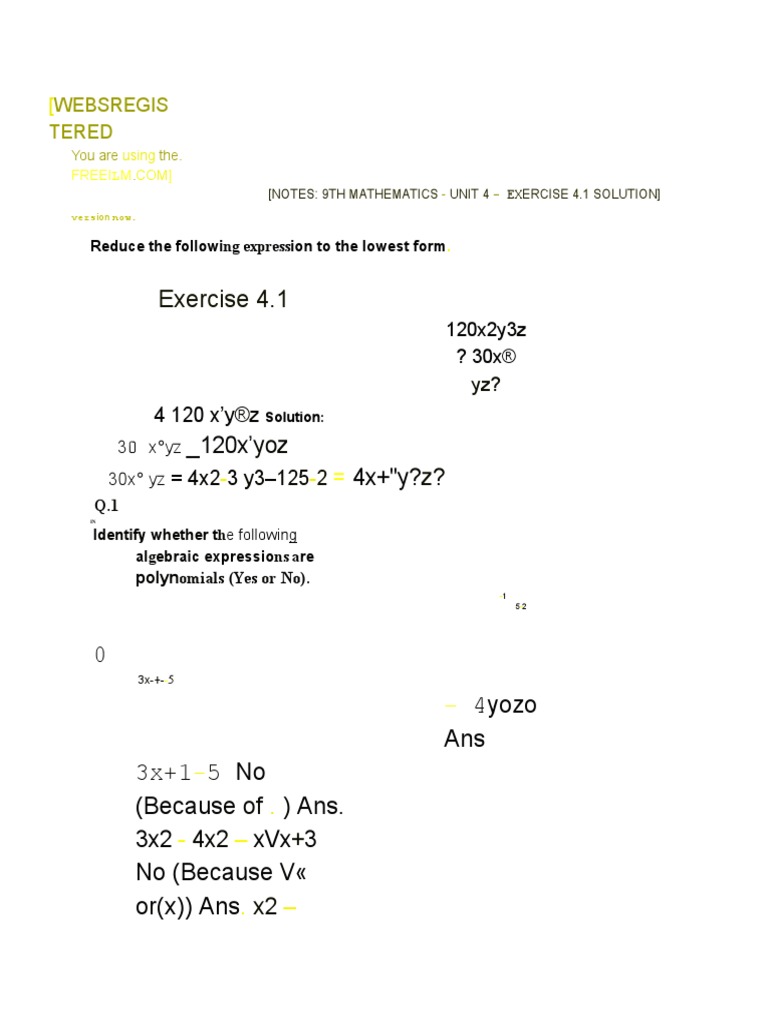 Class 7 Maths Ch 4 Ex 4.3