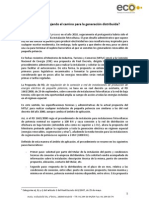 ¿Se Está Despejando El Camino para La Generación Distribuida?