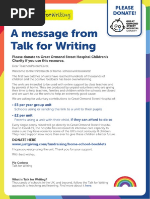 Talk for Writing -  Y2-Rainbows