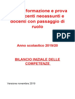 INDIRE Neoassunti Bilancio Delle Competenze 2019 2020