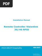 Remote Controller Visionline 3G/4G Rfid: Installation Manual