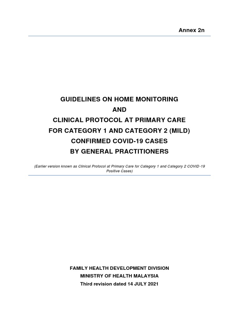 Home Surveillance Order (HSO) For Covid19 Dated 14 July 2021 PDF