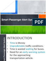 Smart Passenger Alert System: CSP315 Project