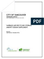 City of Vancouver: Garbage and Recycling Storage Amenity Design Supplement