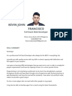 Kevin John Francisco: Full Stack Web Developer