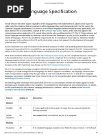 Common Language Specification