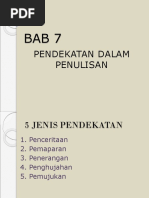 Bab 7 Pendekatan Dalam Penulisan