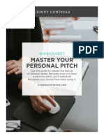 Master Your Personal Pitch: Worksheet