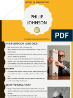 Philip Johnson: History of Architecture