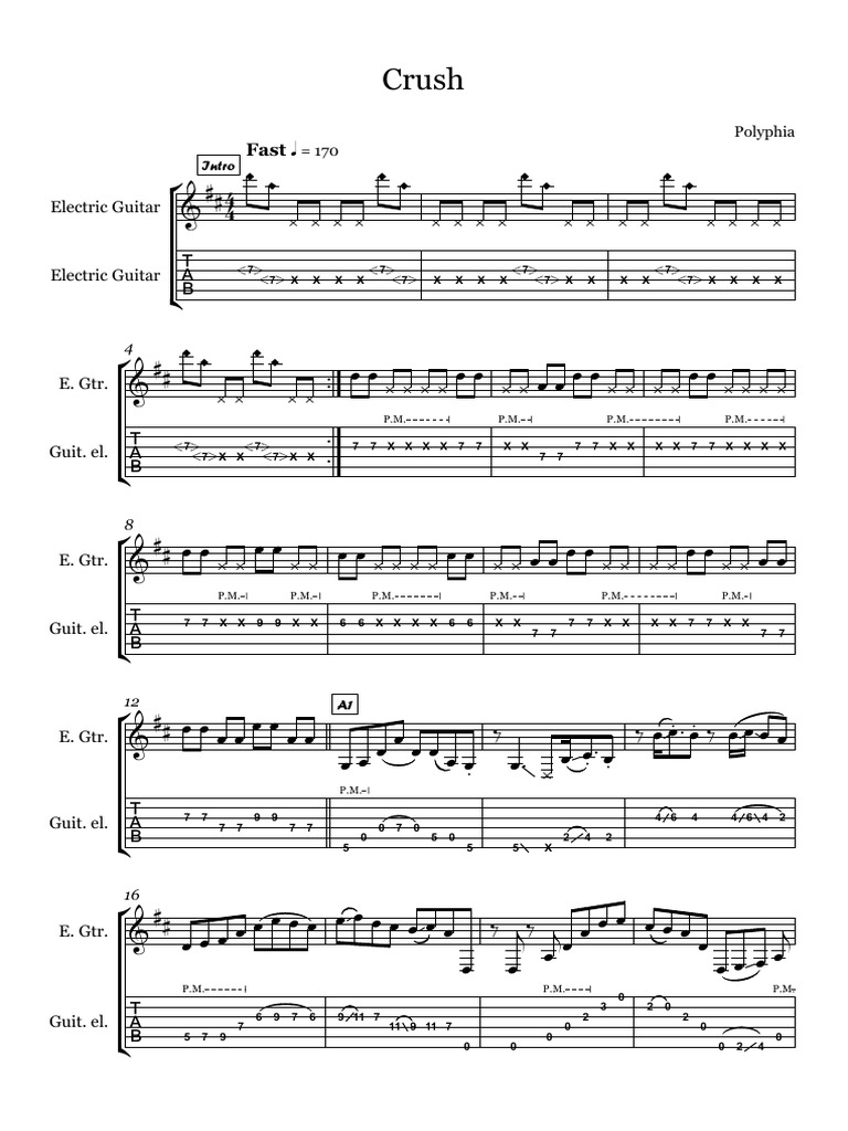 Crush Polyphia (Sheet Music & TAB) PDF Chess Theory Chess