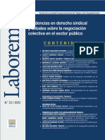 Crisanto Castañeda. Los Modelos de Negociación Colectiva en El Sector Público Con Incidencia Presupuestal Revista Laborem. 2020